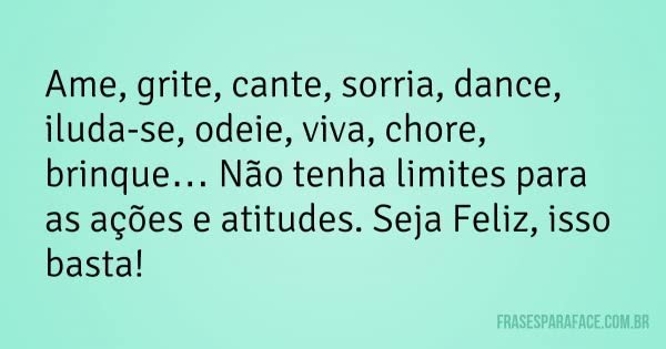 Ame, grite, cante,...